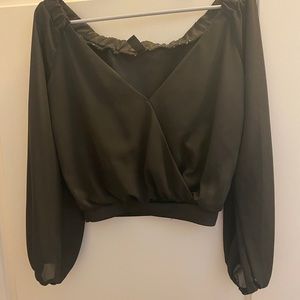 Black Off The Shoulder Top